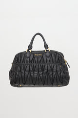 Miu Miu Matelassé Leather Bauletto Bowler Bag