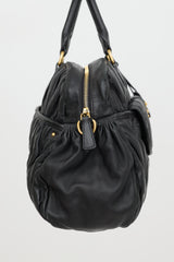 Miu Miu Matelassé Leather Bauletto Bowler Bag
