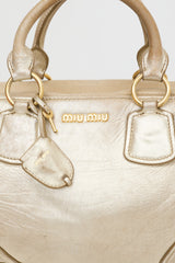 Miu Miu Padded Metallic Leather Bag