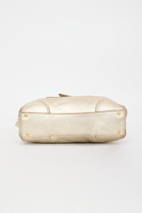 Miu Miu Padded Metallic Leather Bag