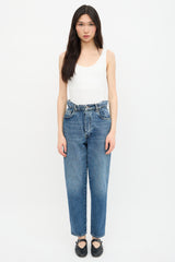 Miu Miu Paper Bag Logo Jeans