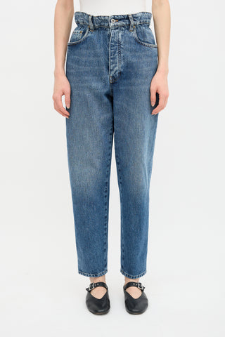 Miu Miu Paper Bag Logo Jeans