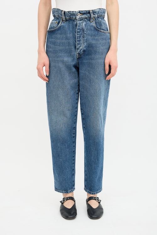 Miu Miu Paper Bag Logo Jeans