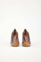 Miu Miu Suede Patchwork Pump