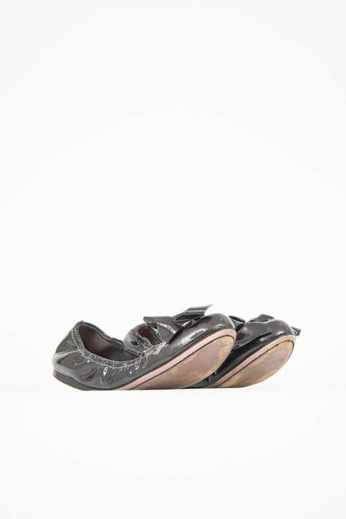 Miu Miu Patent Bow Ballet Flat