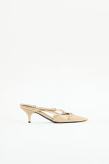 Miu Miu Patent Buckle Slingback Pump