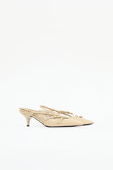 Miu Miu Patent Buckle Slingback Pump