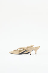 Miu Miu Patent Buckle Slingback Pump
