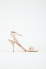 Miu Miu Patent Leather & Crystal Heel
