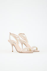 Miu Miu Patent Leather & Crystal Heel