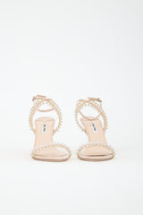 Miu Miu Patent Leather & Crystal Heel