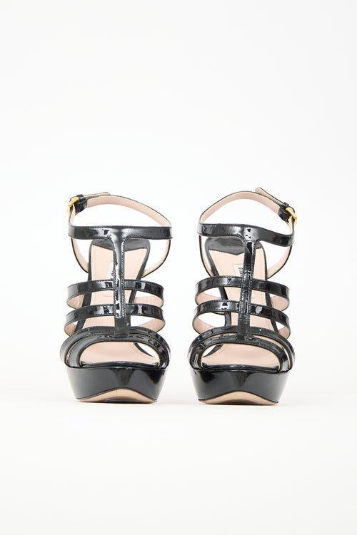 Miu Miu Patent Strappy Heel