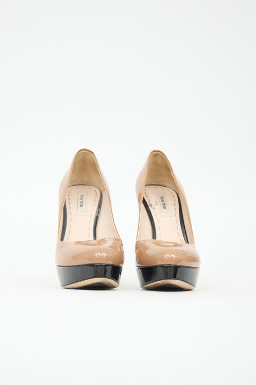 Miu Miu Patent Two Tone Pump
