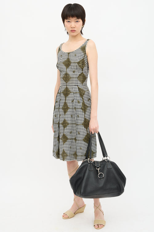 Miu Miu Pebbled Leather Tote Bag