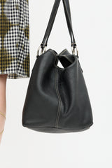 Miu Miu Pebbled Leather Tote Bag