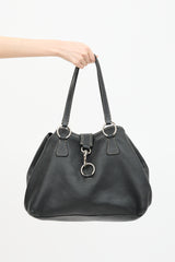 Miu Miu Pebbled Leather Tote Bag