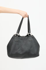 Miu Miu Pebbled Leather Tote Bag