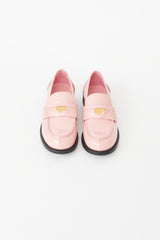 Miu Miu Pink Patent Penny Loafer