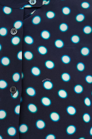Miu Miu Polka Dot Shirt