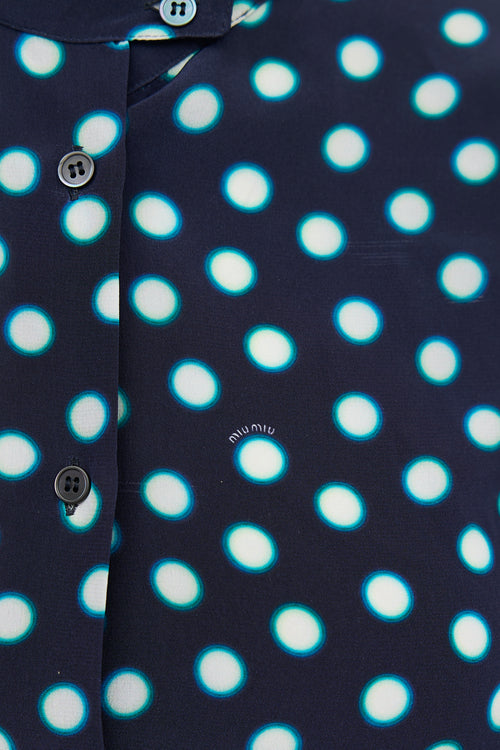 Miu Miu Polka Dot Shirt