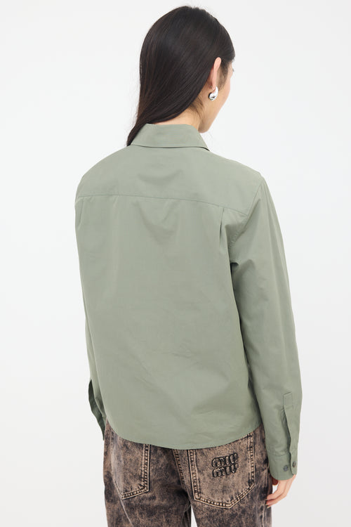 Miu Miu Poplin Logo Shirt