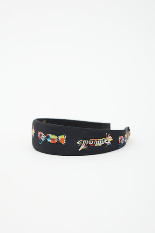 Miu Miu Printed Logo Headband