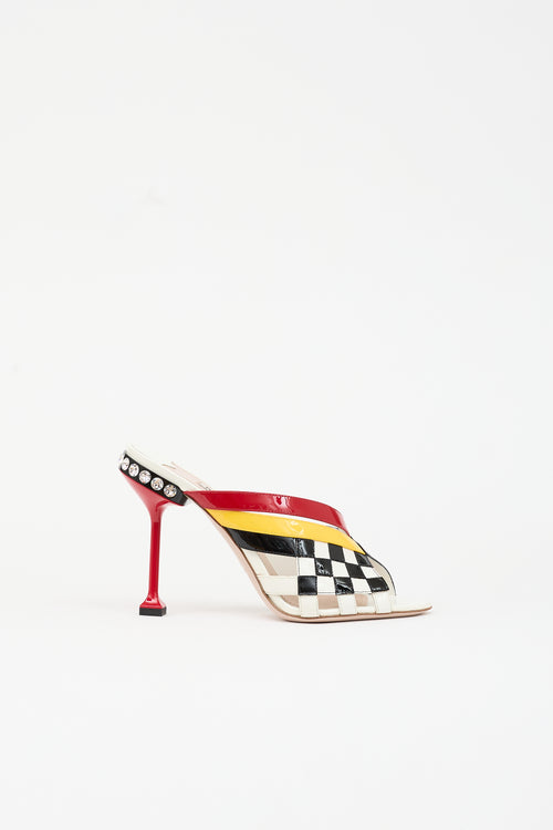 Miu Miu Resort 2018 Patent Mule