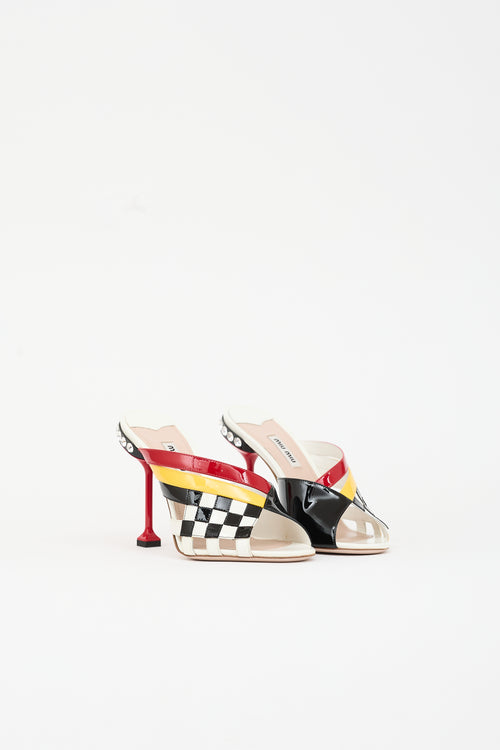 Miu Miu Resort 2018 Patent Mule