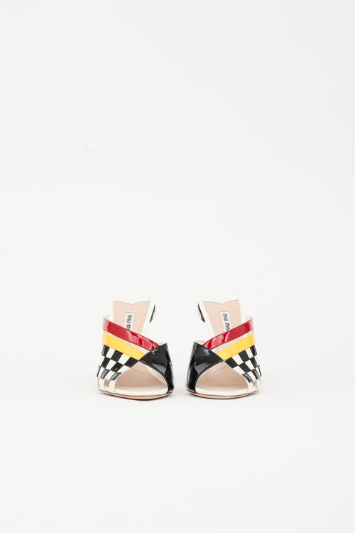 Miu Miu Resort 2018 Patent Mule