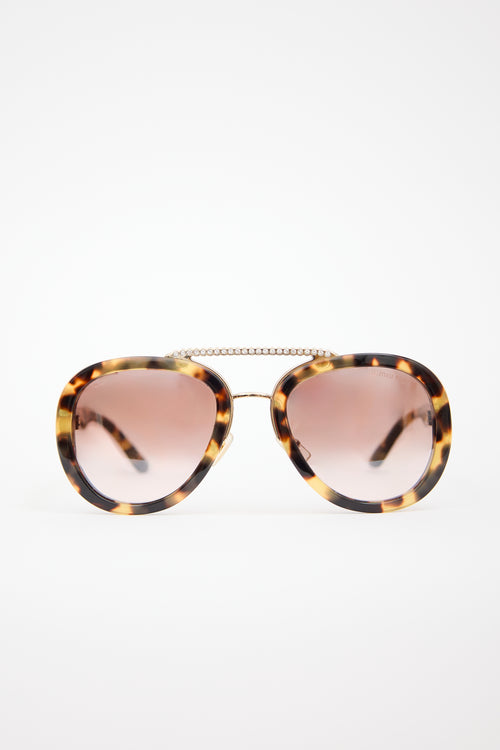 Miu Miu SMU05V Aviator Sunglasses