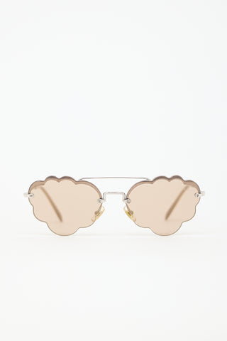 Miu Miu SMU57U Scalloped Sunglasses