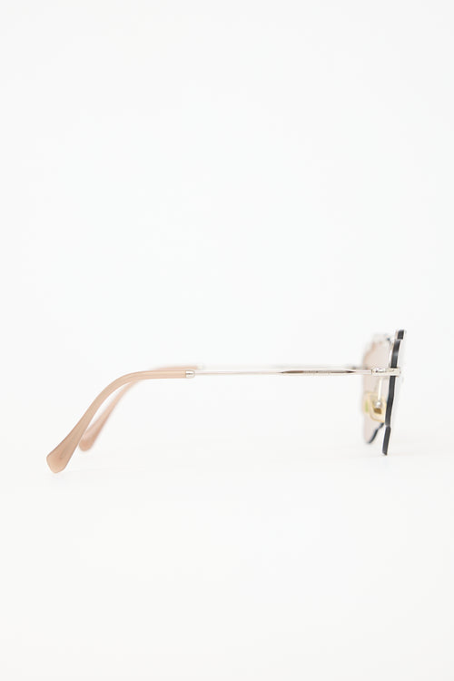 Miu Miu SMU57U Scalloped Sunglasses