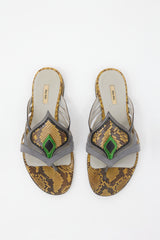 Miu Miu SS 2008 Leather & Suede Sandal