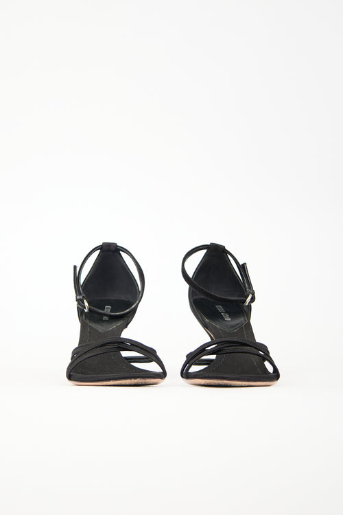 Miu Miu Satin Strappy Sandal