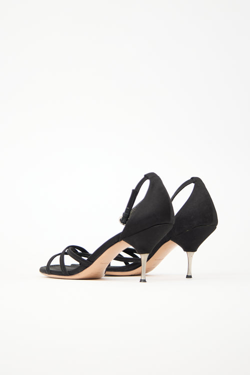 Miu Miu Satin Strappy Sandal