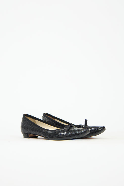 Miu Miu Sequin Ballet Flat