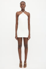 Miu Miu Star Embellished Halter Dress