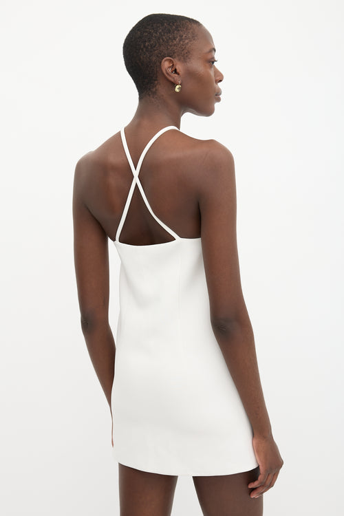 Miu Miu Star Embellished Halter Dress