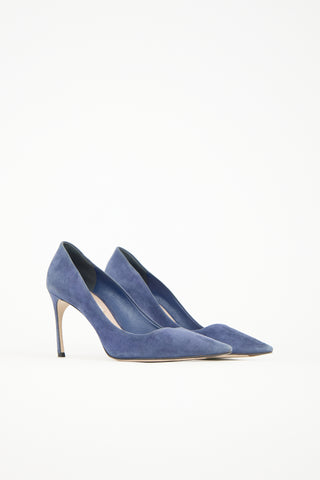 Miu Miu Suede Pointed Toe Pump