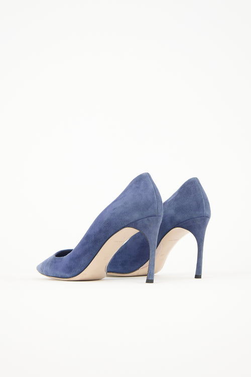 Miu Miu Suede Pointed Toe Pump