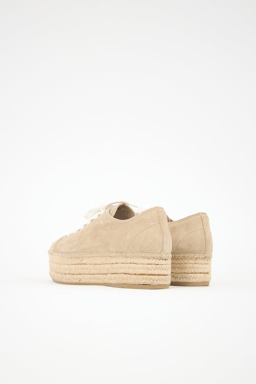 Miu Miu Suede Espadrille Sneaker