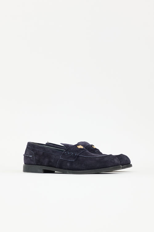 Miu Miu Suede Penny Loafer