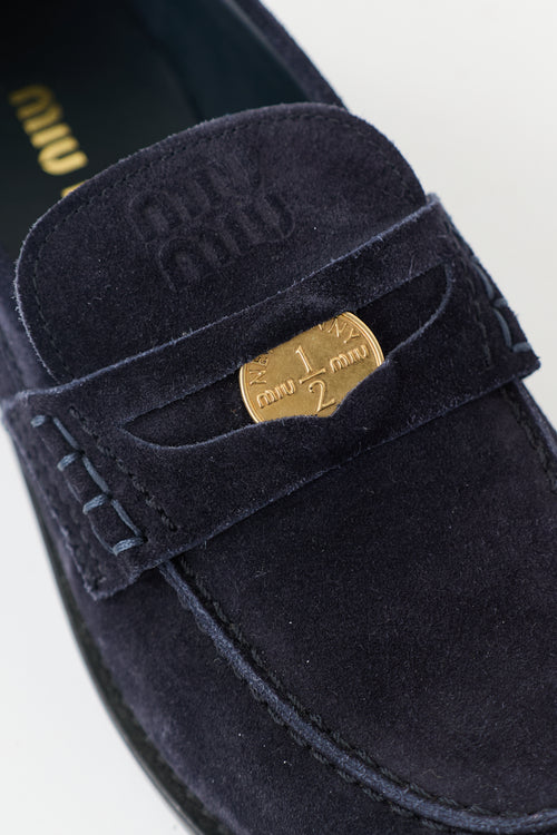 Miu Miu Suede Penny Loafer