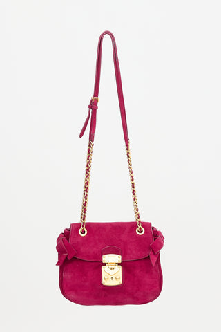 Miu Miu Suede Shoulder Bag