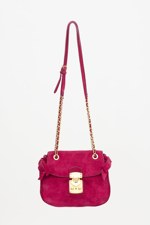 Miu Miu Suede Shoulder Bag