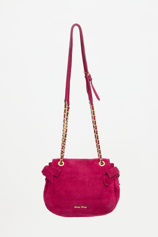 Miu Miu Suede Shoulder Bag
