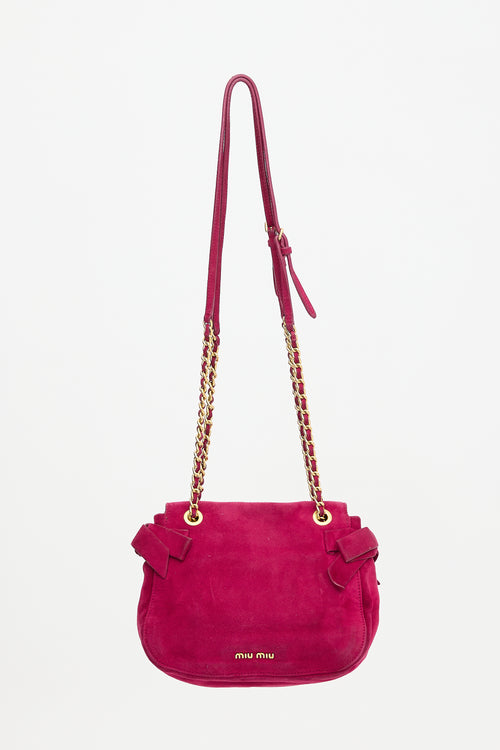 Miu Miu Suede Shoulder Bag