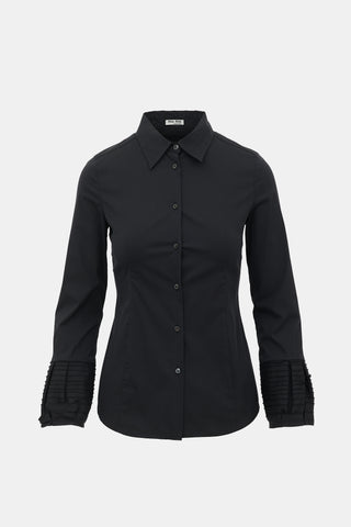 Miu Miu Tailored Layered Cuff Shirt