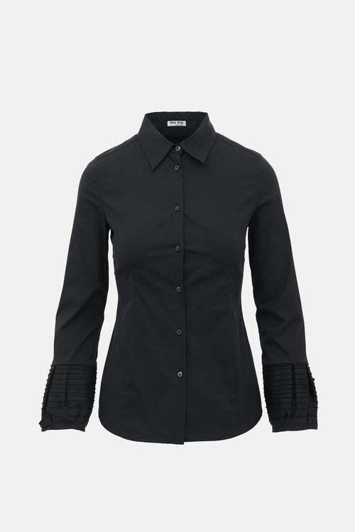Miu Miu Tailored Layered Cuff Shirt
