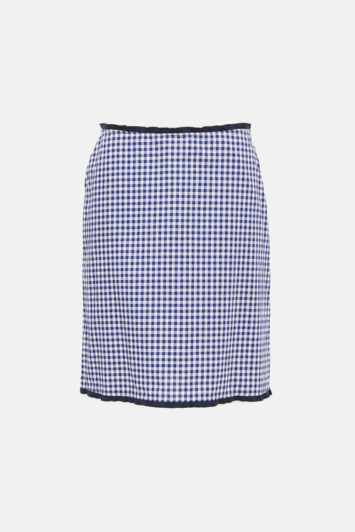 Miu Miu Vintage Gingham Skirt